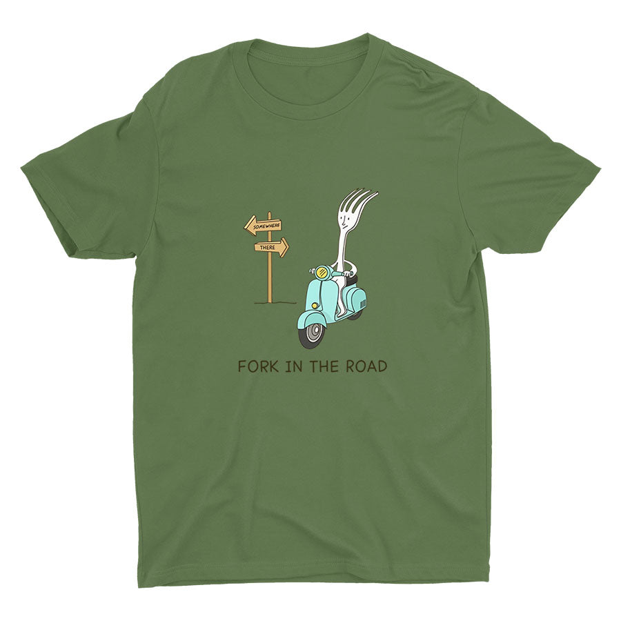 Another “Fork” In The Road Cotton Tee