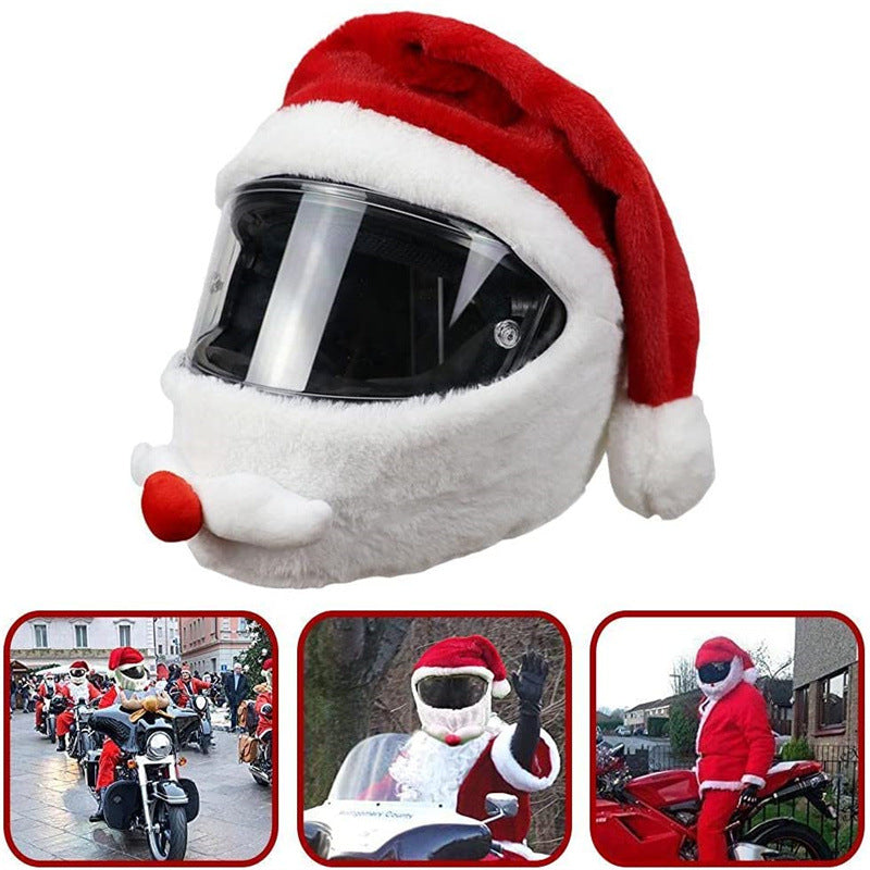 Motorcycle Helmet Christmas Hat
