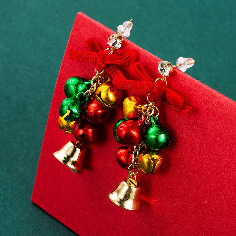 Cute Christmas Theme Asymmetry Earrings