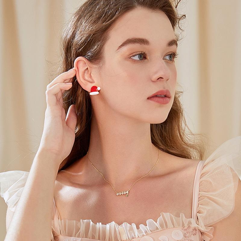 Christmas Stocking Hat Earrings