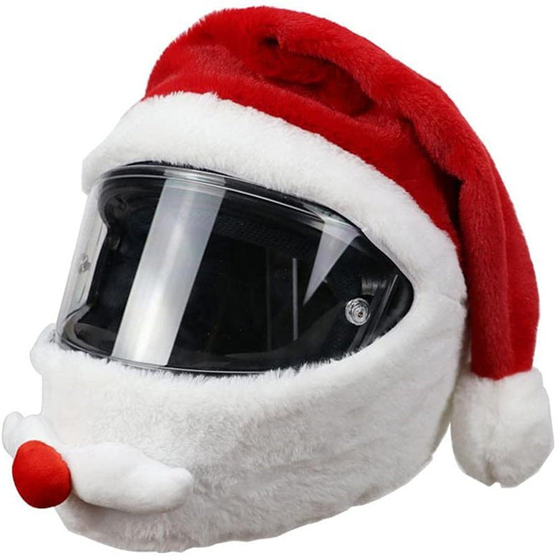 Motorcycle Helmet Christmas Hat