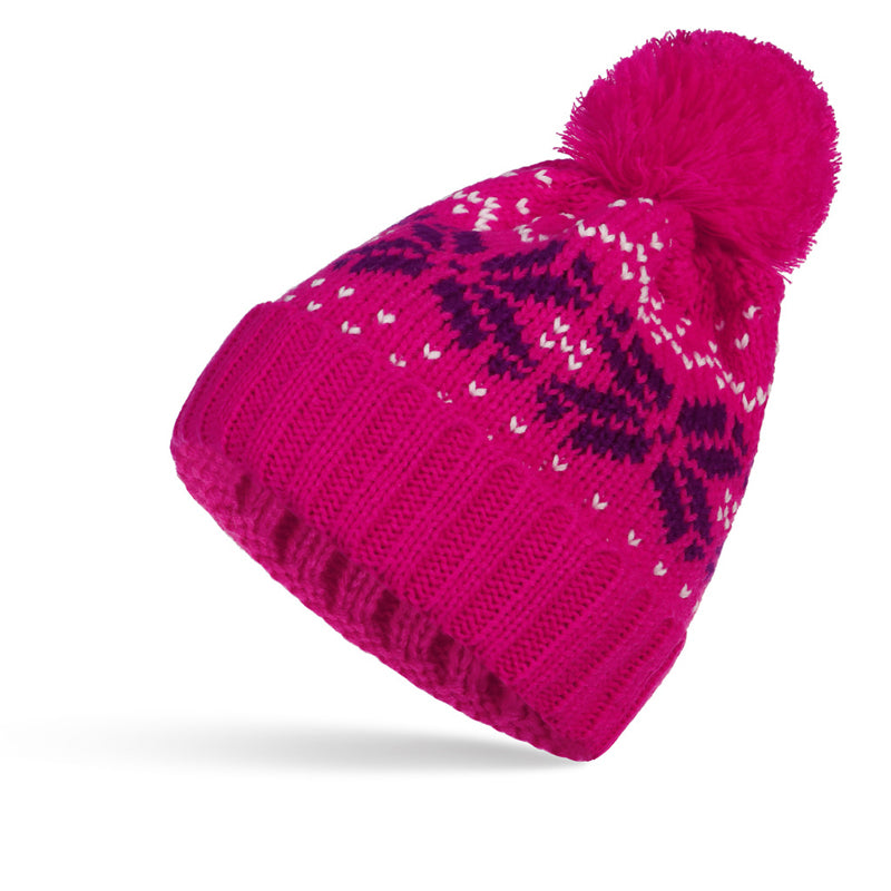 Christmas Knitted Hat With Plush Ball