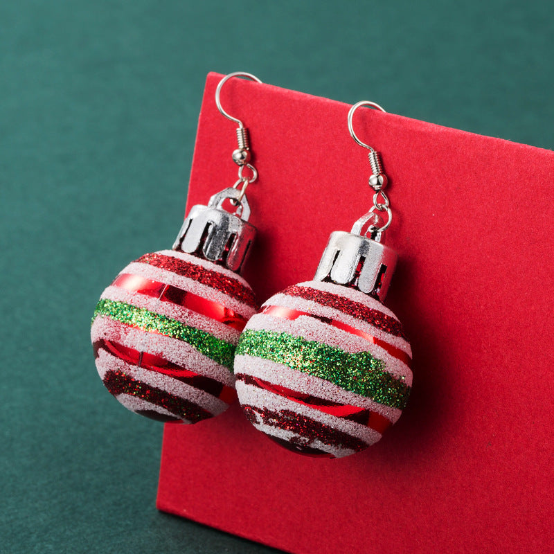 Cute Christmas Theme Asymmetry Earrings