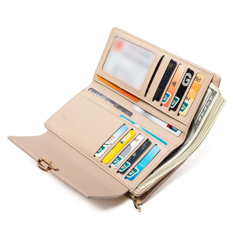 Extended Flower Buckle Flip Cover Wallet