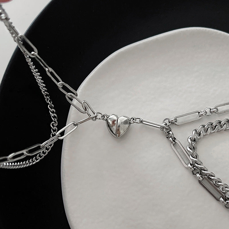 Magnet Heart Couple Bracelats