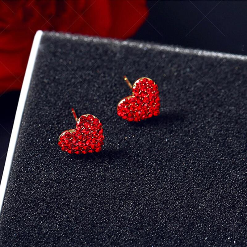 s925 Silver Needle Christmas Stud Earring Set