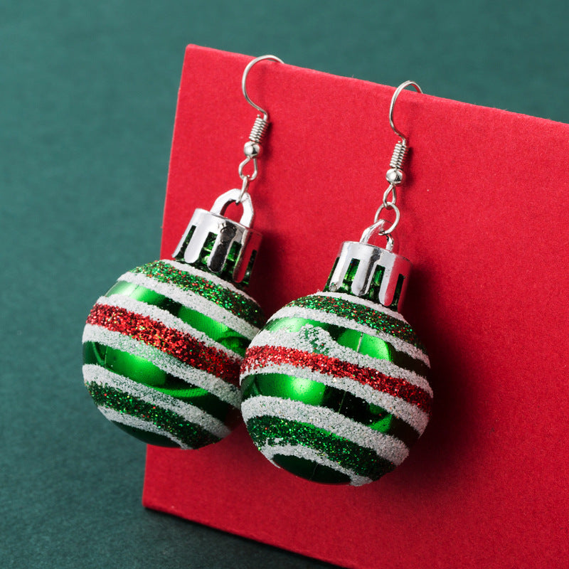Cute Christmas Theme Asymmetry Earrings