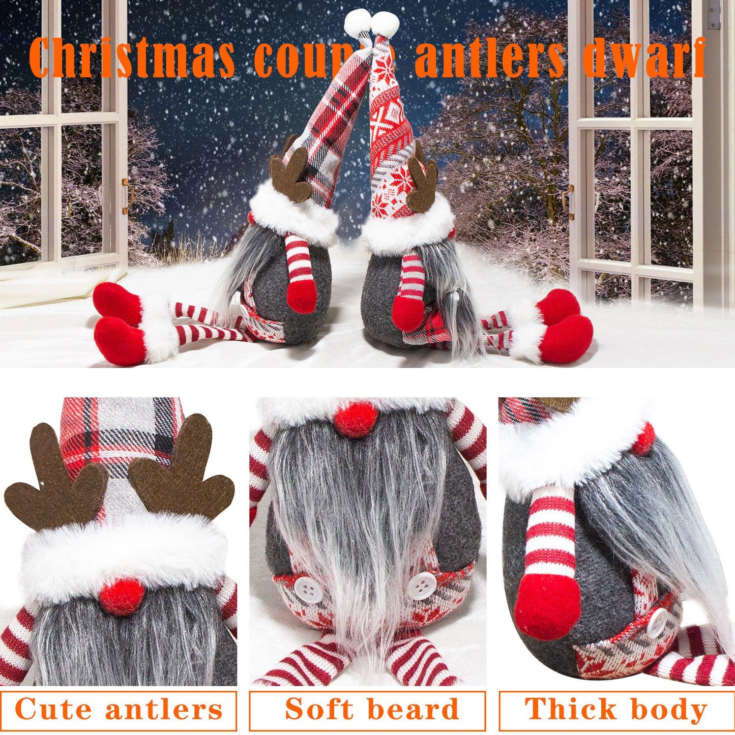 Christmas Elk Dwarf Decoration Ornaments