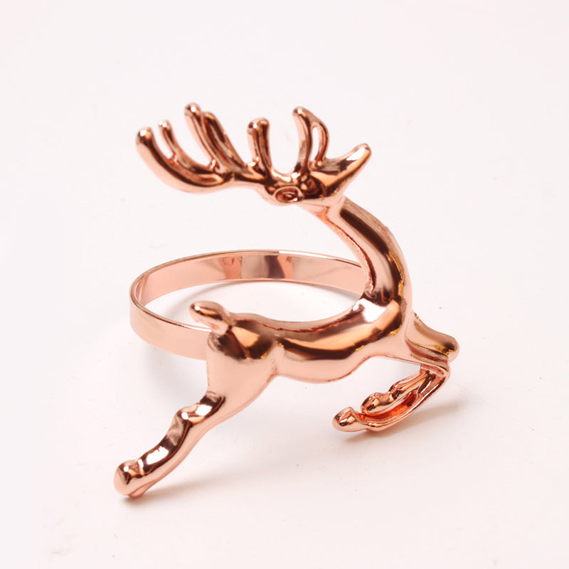 6pcs Christmas Elk Napkin Rings