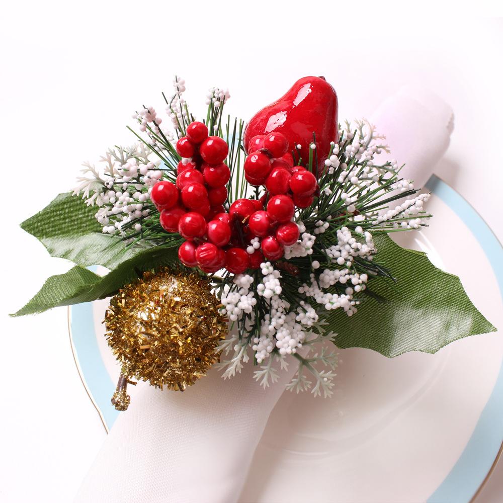 Christmas Napkin Ring 12Pcs