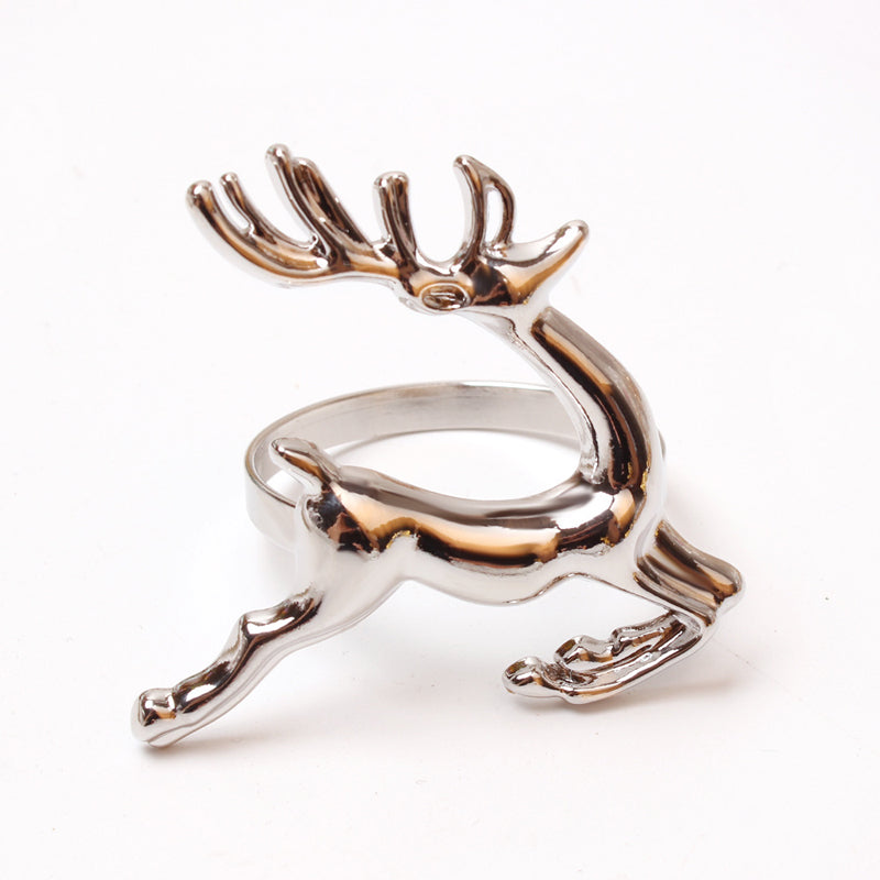 6pcs Christmas Elk Napkin Rings