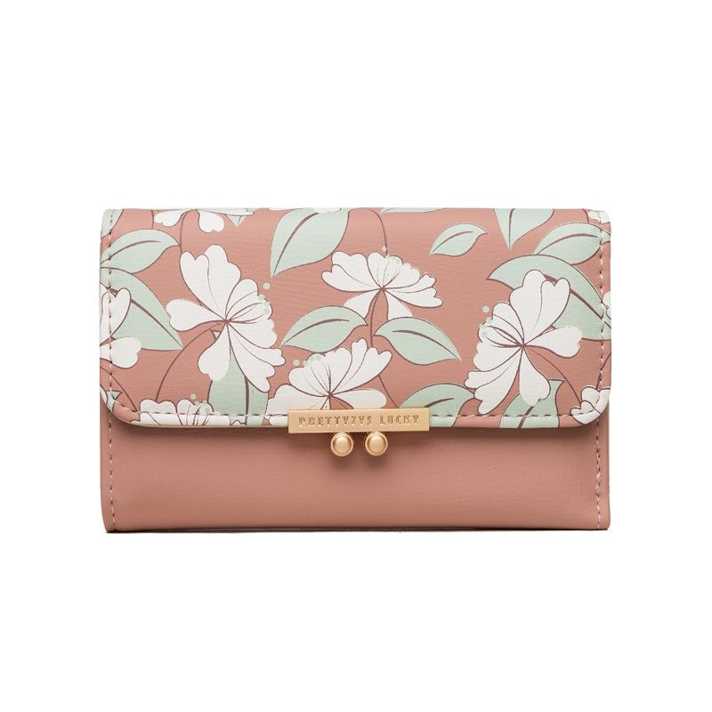 Short Tri-fold Printed Wallet
