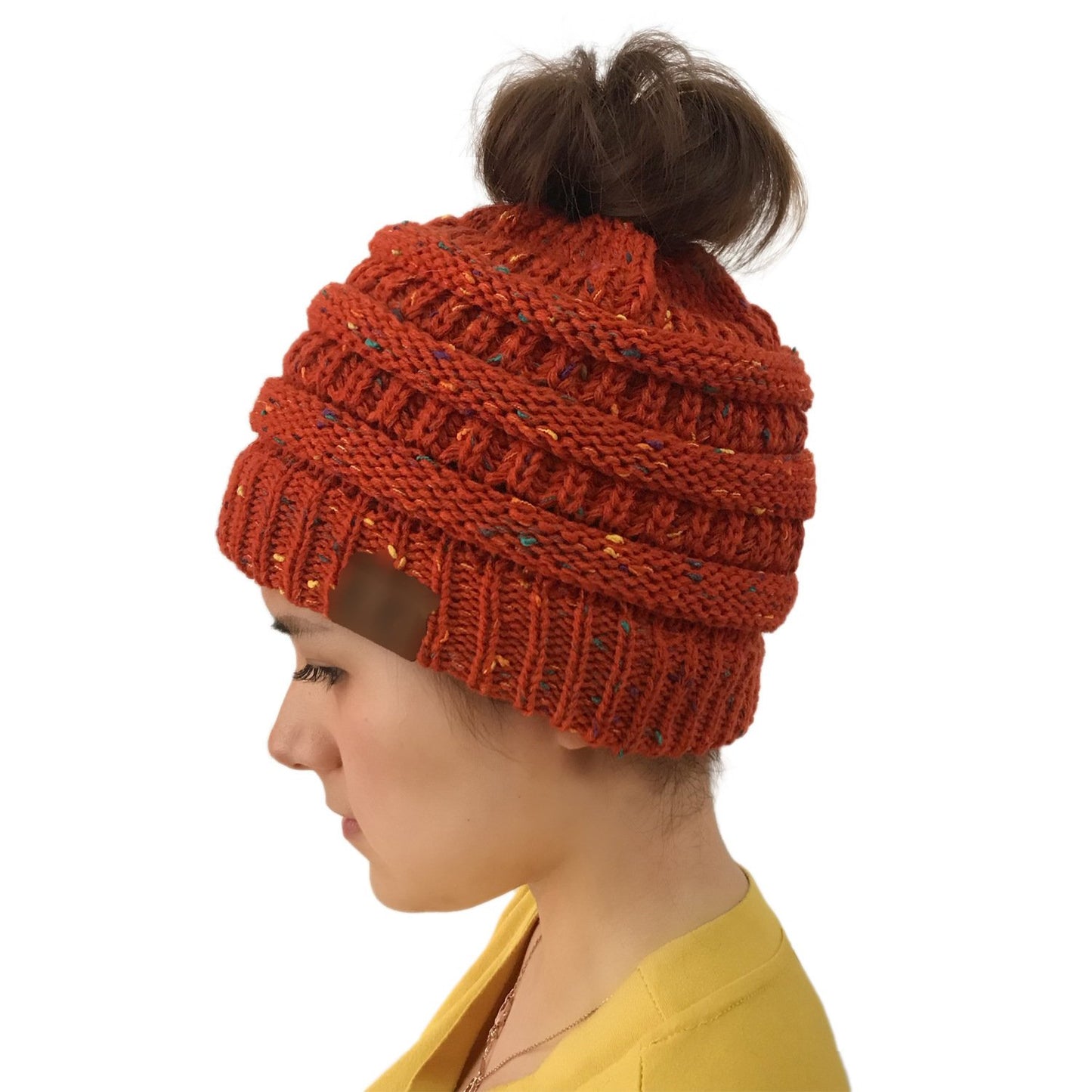 CC Point Yarn Messy Bun Beanie New Style-Buy 1 Get 2 Free