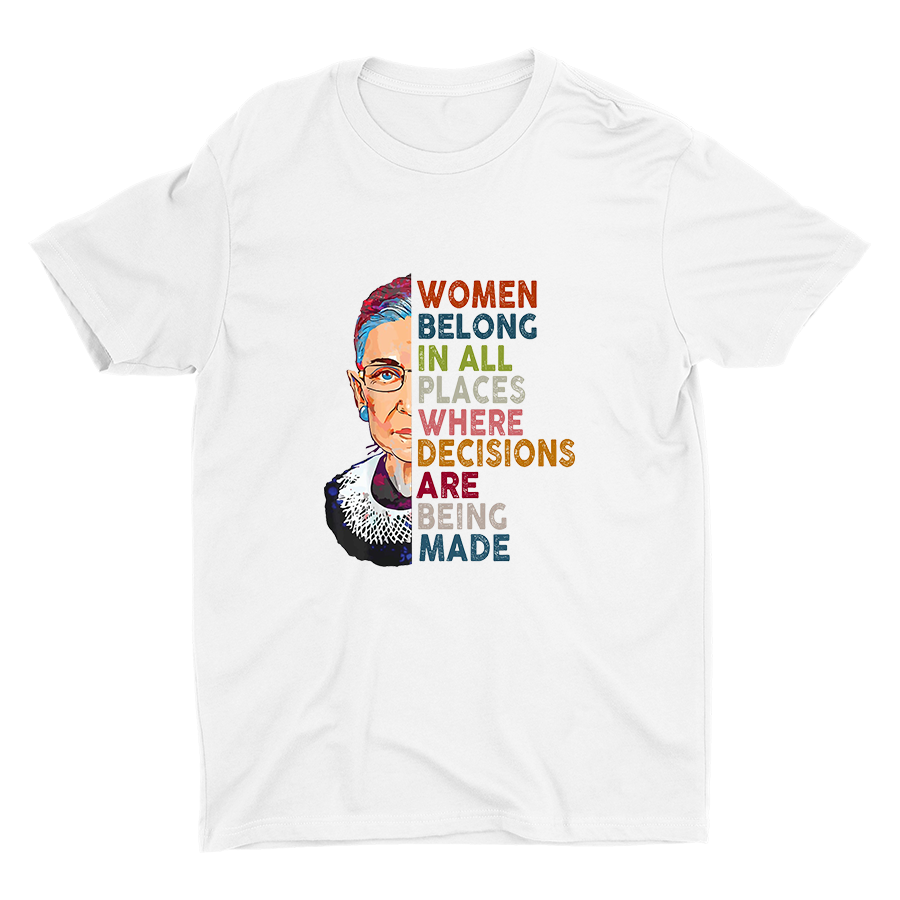 Women Belong In All Places Cotton Tee