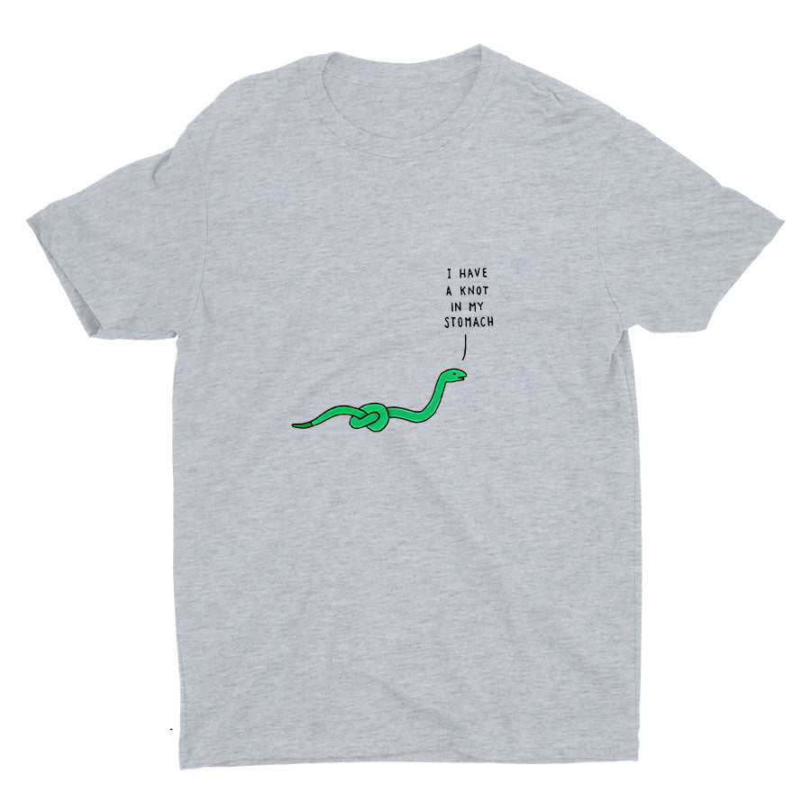 I HAVE A KNOT IN MY STOMACH Cotton Tee