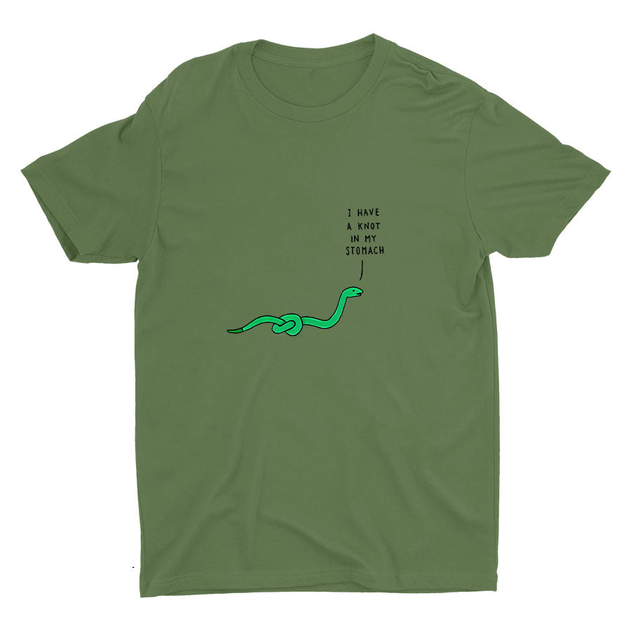 I HAVE A KNOT IN MY STOMACH Cotton Tee