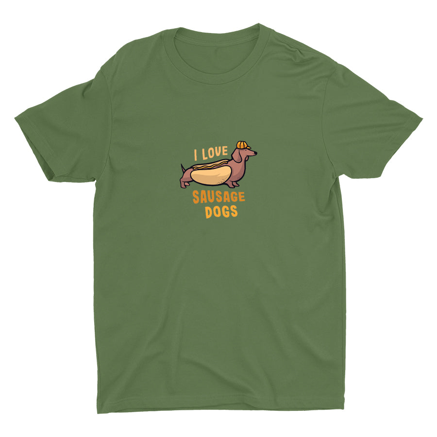 I Love Sausage Dogs Cotton Tee