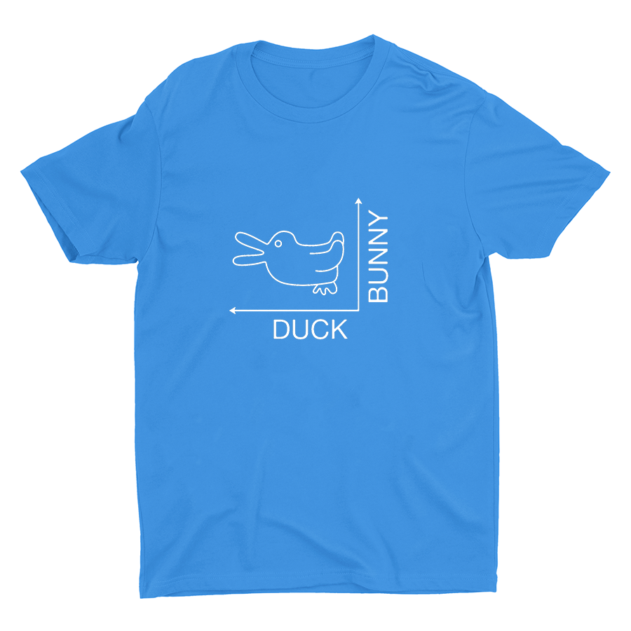 DUCK? or BUNNY? Printed Cotton Tee