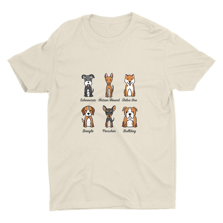 Lovely Dogs Printed Cotton Tee