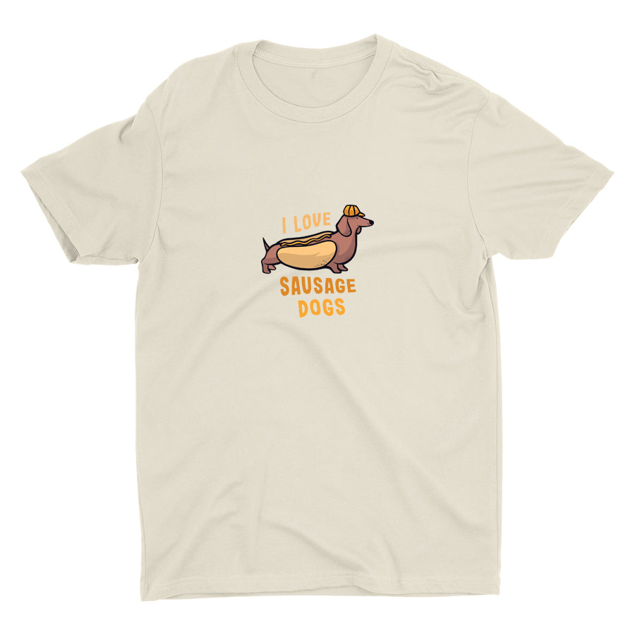 I Love Sausage Dogs Cotton Tee