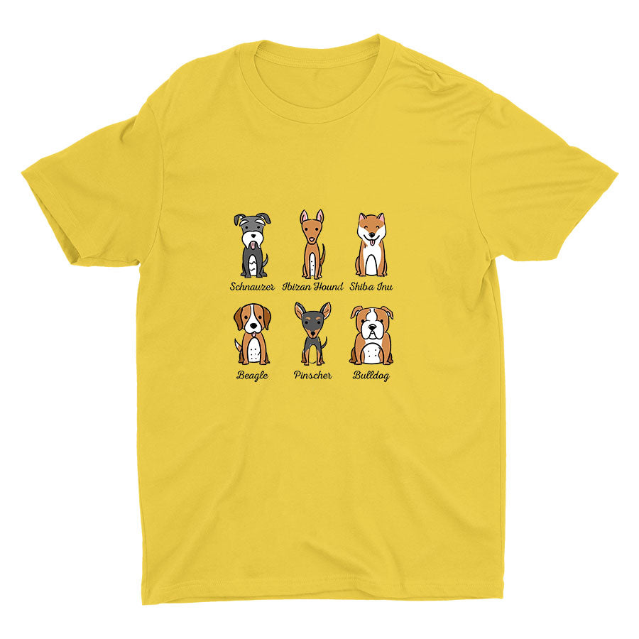 Lovely Dogs Printed Cotton Tee
