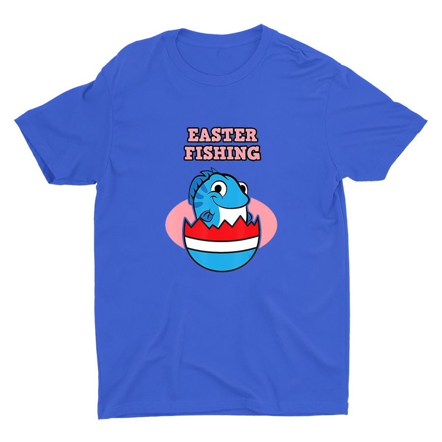 Easter Fishing Printed Cotton Tee