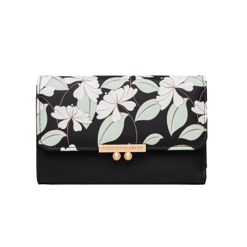 Short Tri-fold Printed Wallet