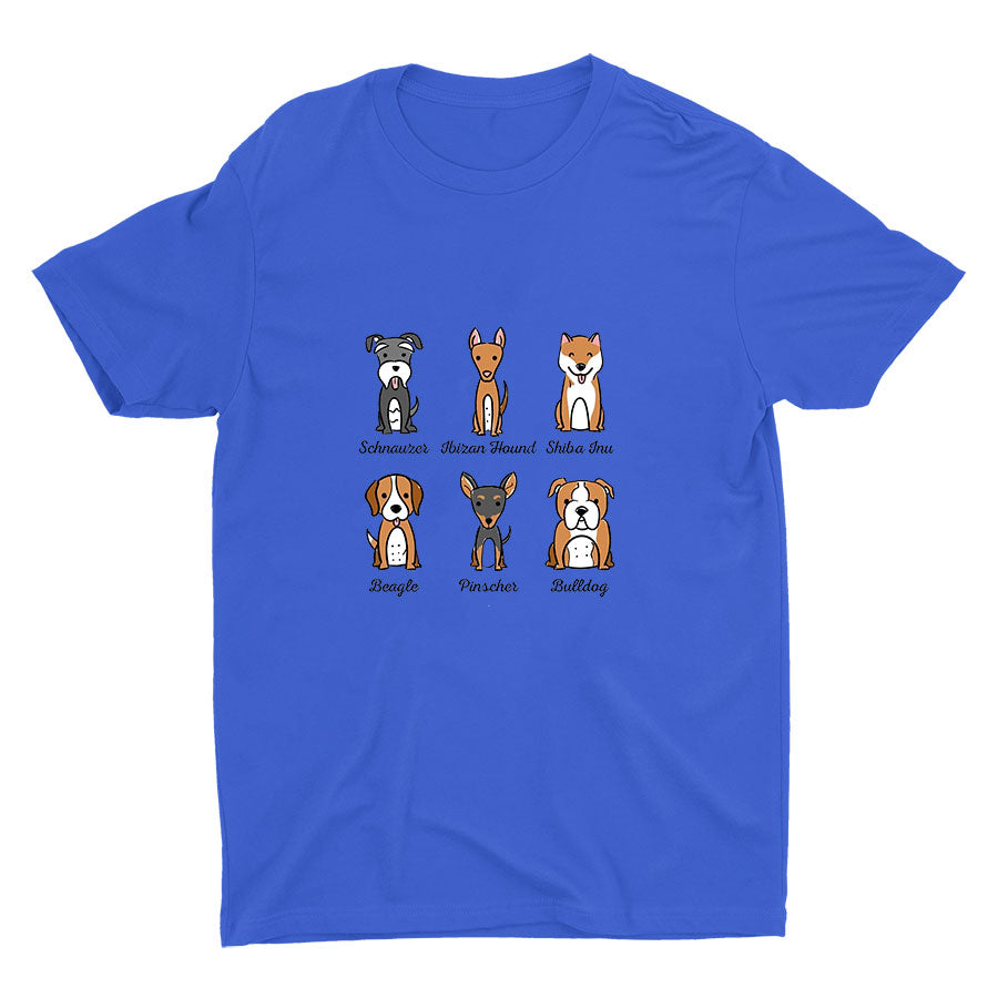 Lovely Dogs Printed Cotton Tee