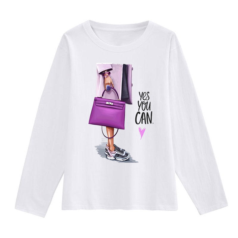 Letter Print O-neck Short Sleeve T-shirt B