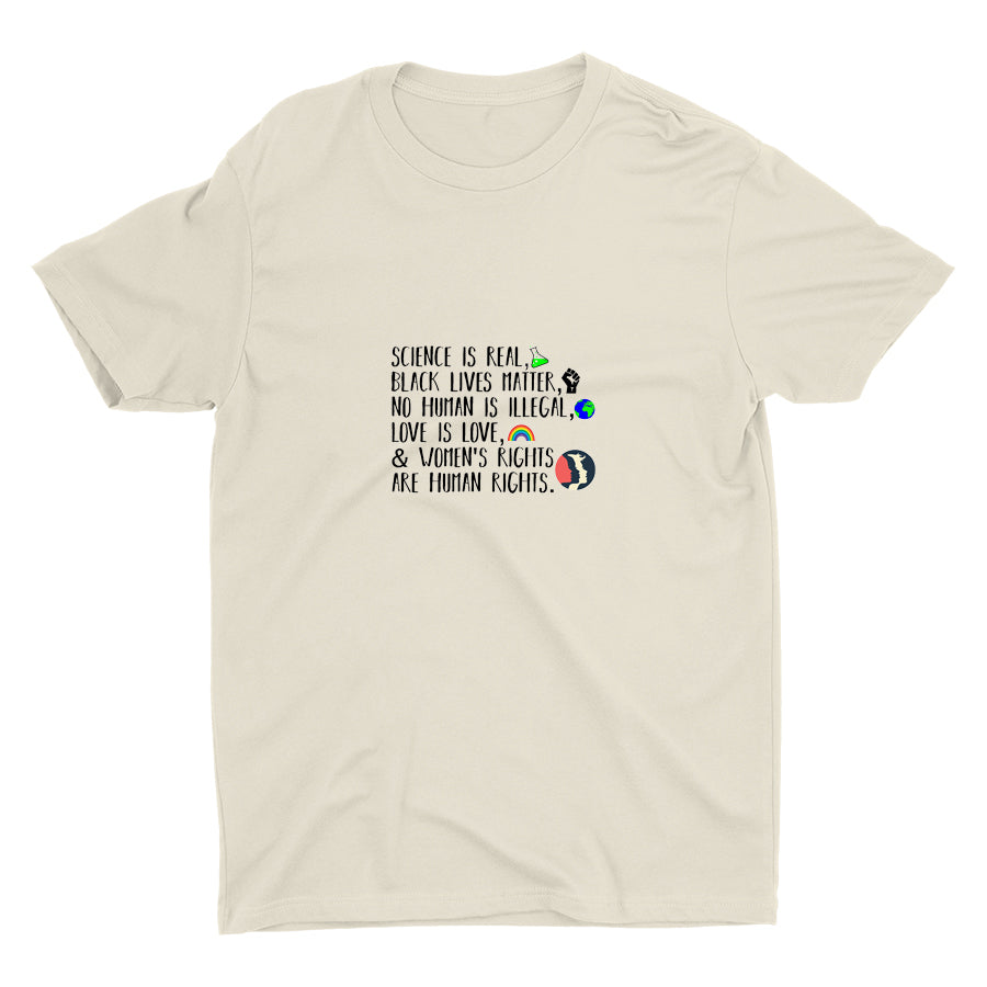 SCIENCE IS REAL Cotton Tee