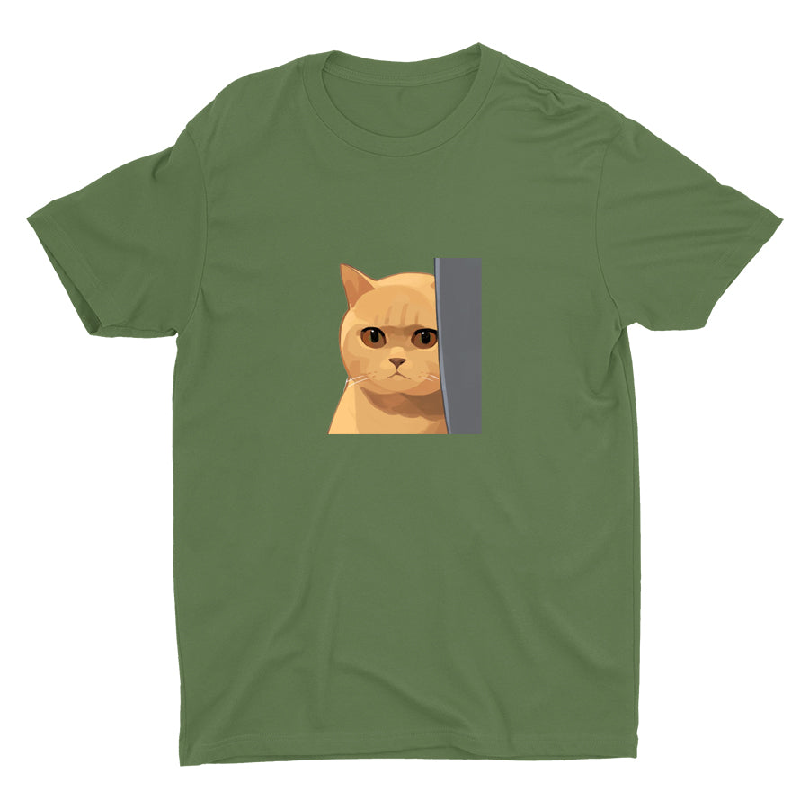 Just A Cat A Little Upset Cotton Tee