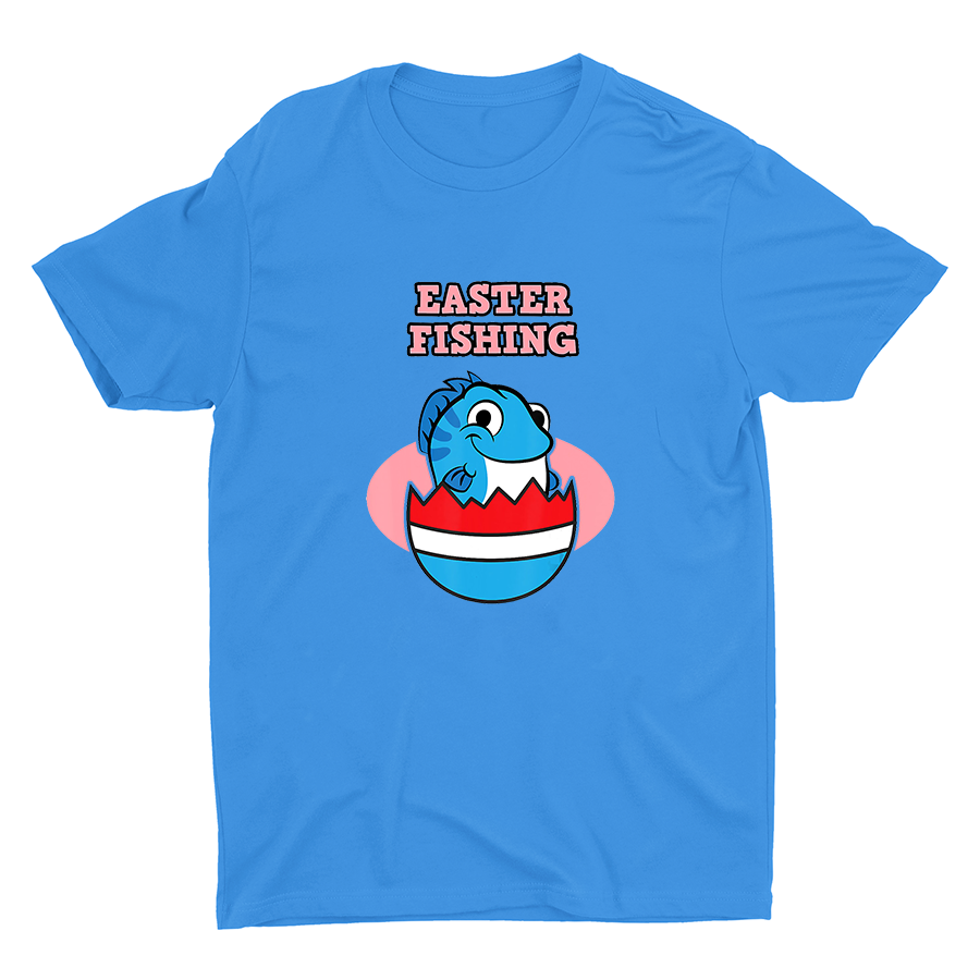 Easter Fishing Printed Cotton Tee
