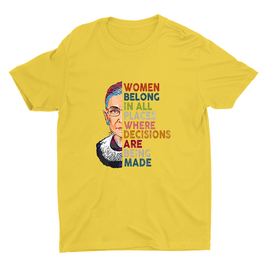 Women Belong In All Places Cotton Tee