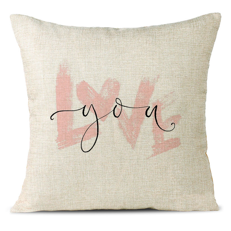Love You Linen Pillowcase