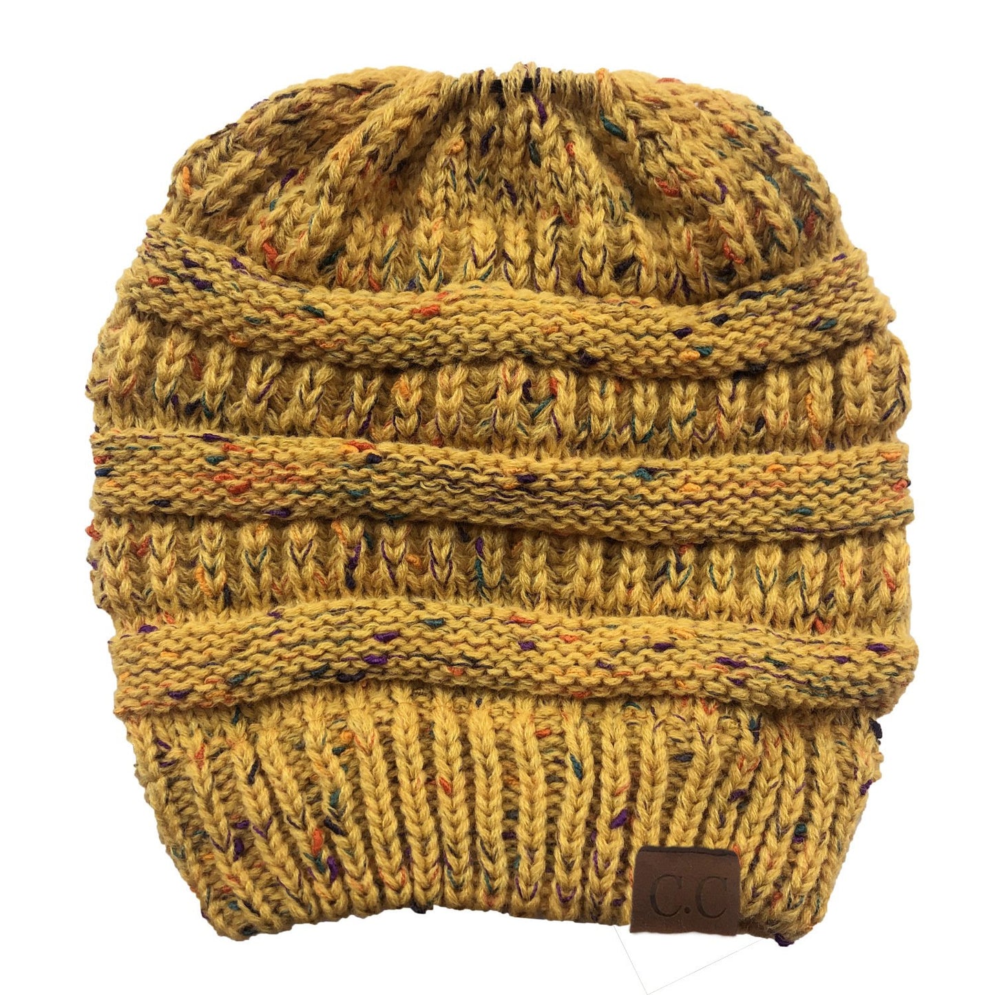 CC Point Yarn Messy Bun Beanie-Buy 1 Get 2 Free