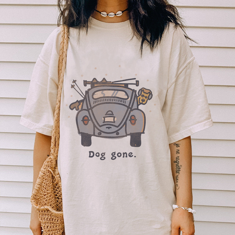 The Driving Dog Cotton Tee