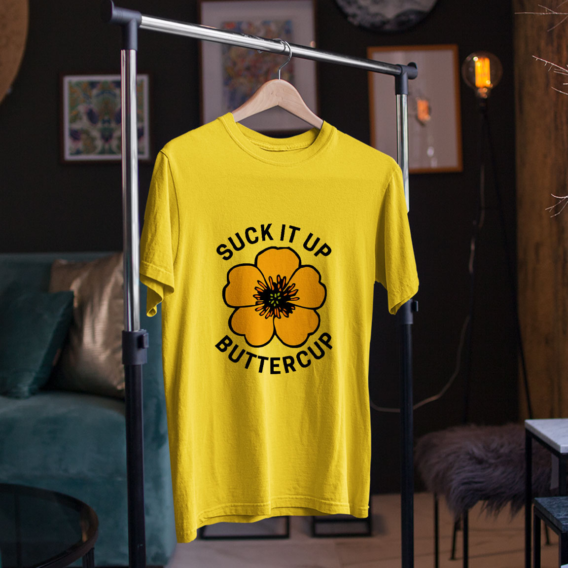 SUCK It Up Buttercup Printed T-shirt