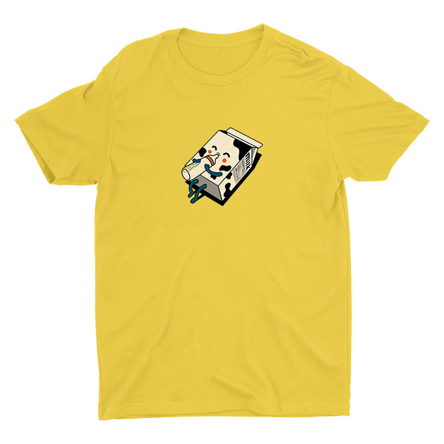 Look! Milk Drinking Milk Cotton Tee