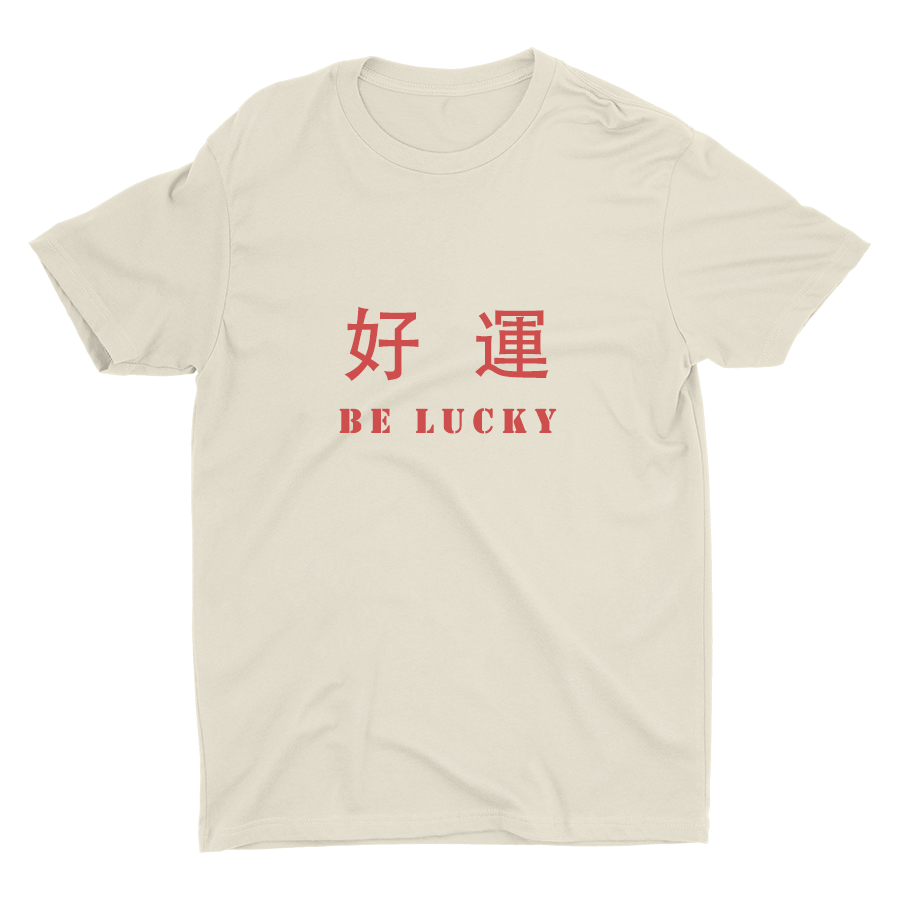 BE LUCKY Printed Cotton Tee