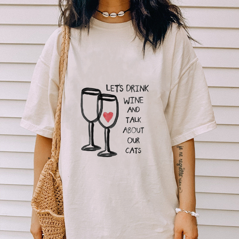 Talk About Our Cats Cotton Tee