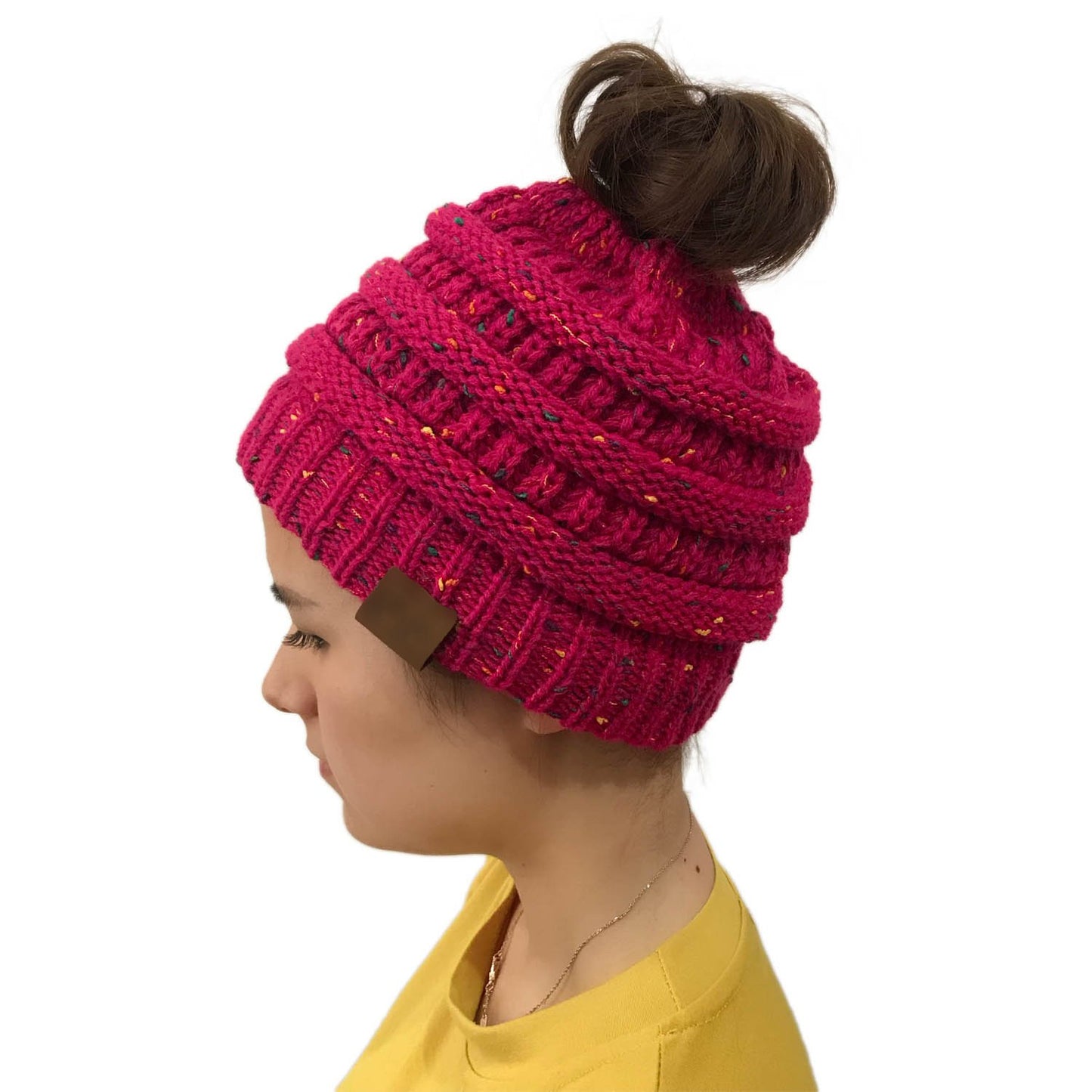 CC Point Yarn Messy Bun Beanie New Style-Buy 1 Get 2 Free