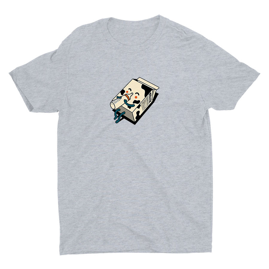 Look! Milk Drinking Milk Cotton Tee