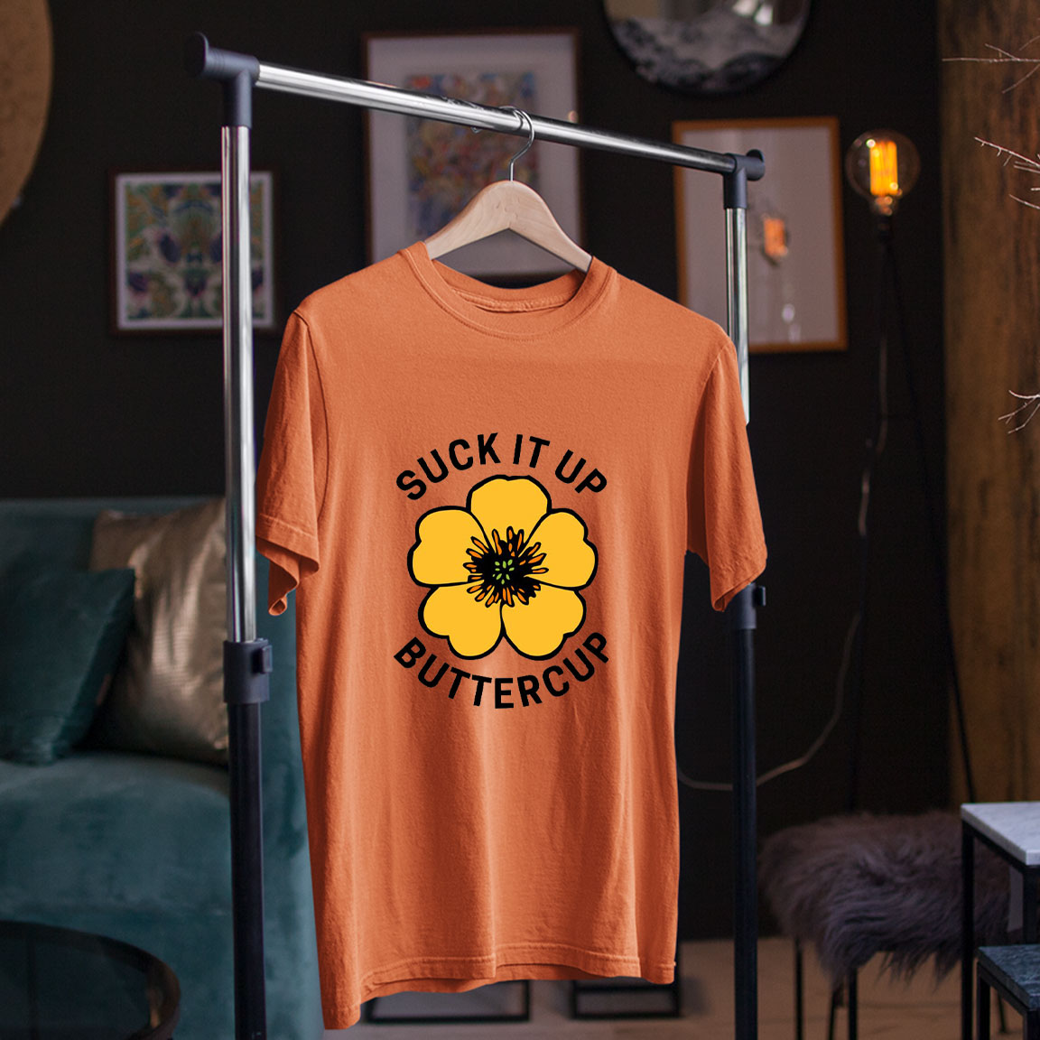 SUCK It Up Buttercup Printed T-shirt