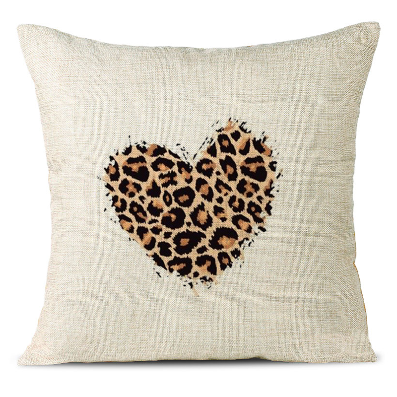 Love Heart Linen Pillowcase