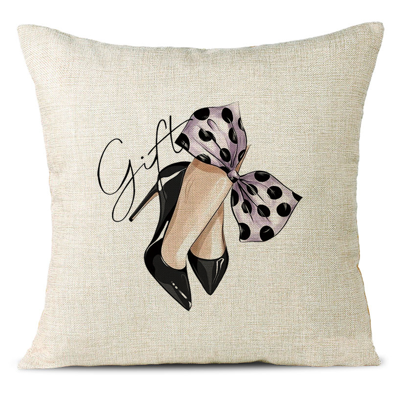 Elegant Highheels Linen Pillowcase
