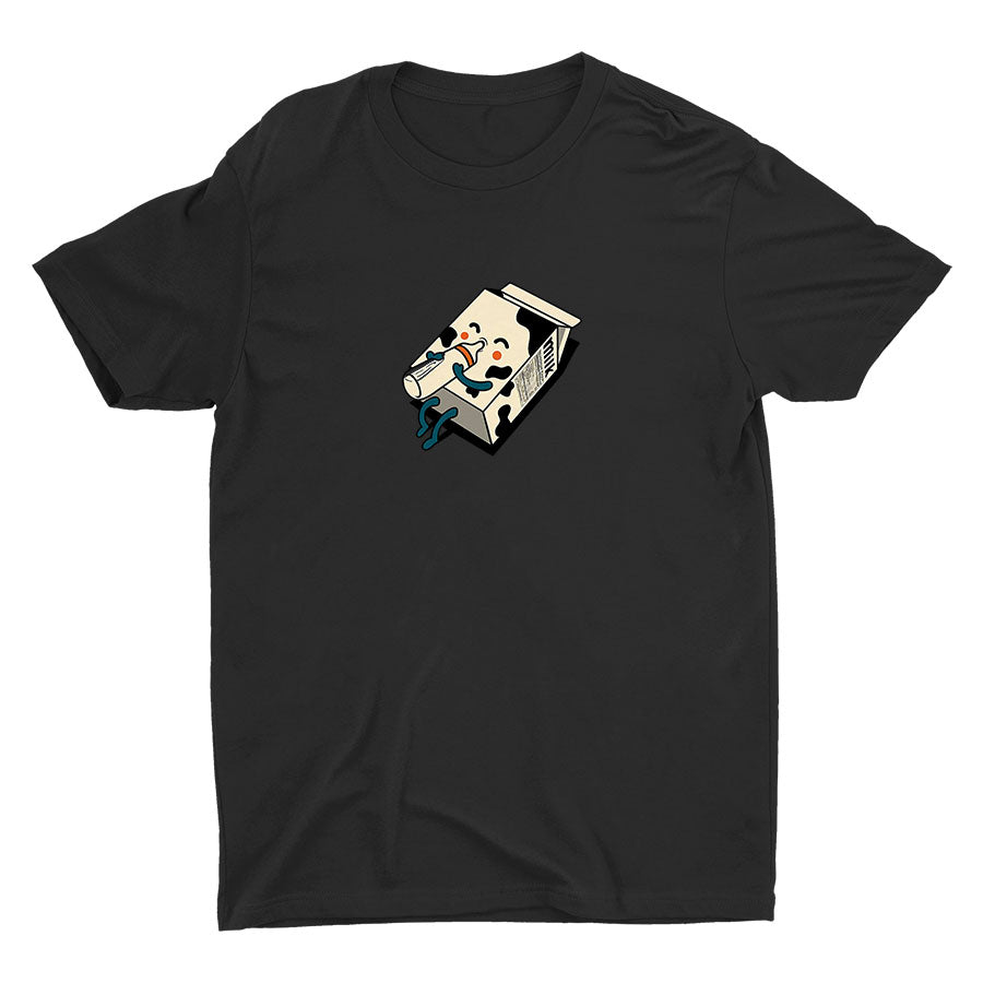 Look! Milk Drinking Milk Cotton Tee