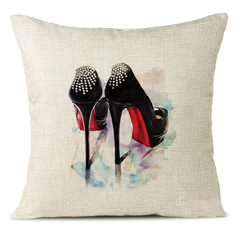 Elegant Highheels Linen Pillowcase
