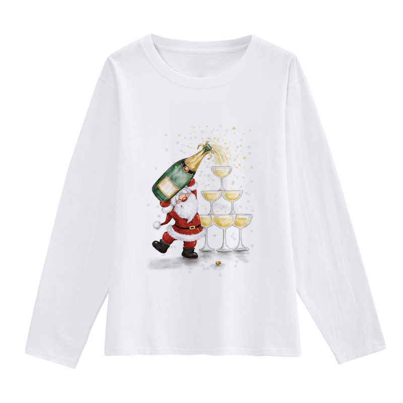 Hello Christmas Women White T-Shirt W