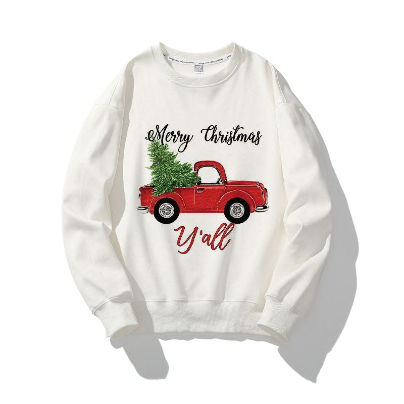 Merry Christmas O-Neck White Sweater U