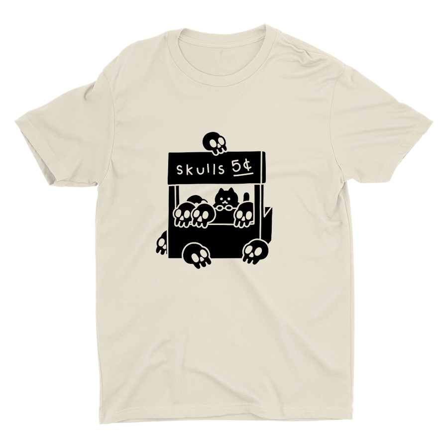 Cute Skulls Printed Cotton Tee